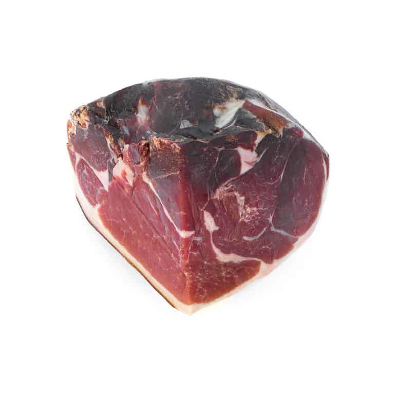 Quart de jambon sec fumé. Maison Alpin. Vente en direct de la salaison familiale. Charcuterie artisanale, saucisson, saucisse, diot, jambon, de Haute-Savoie & viande de qualité supérieure en ligne.