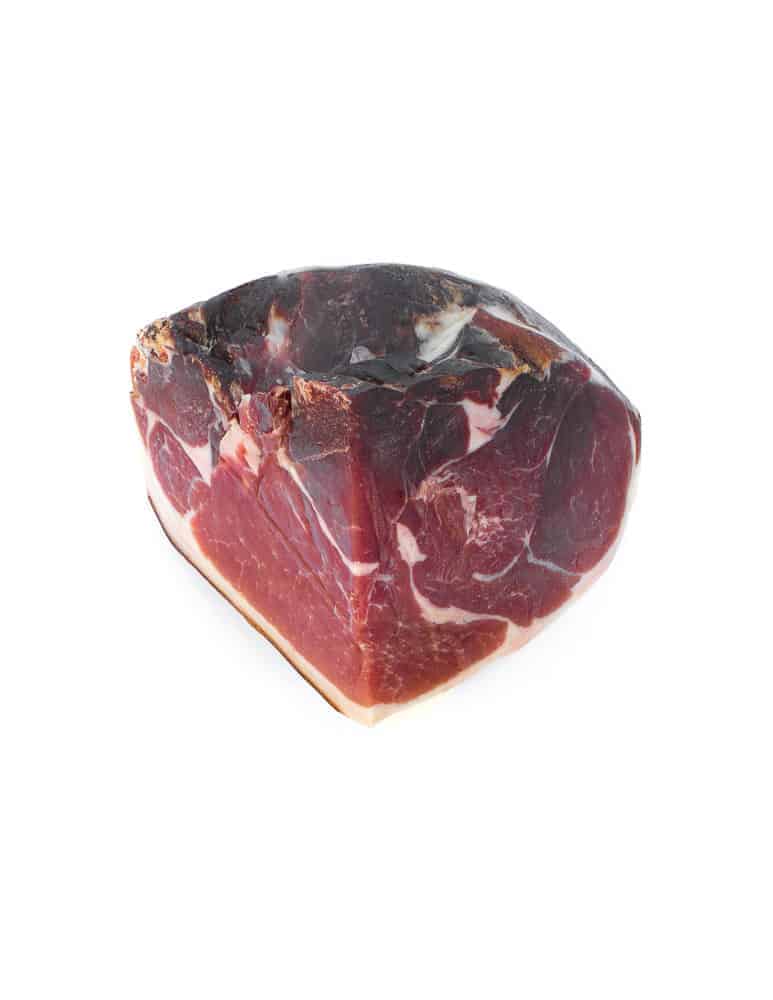 Quart de jambon sec fumé. Maison Alpin. Vente en direct de la salaison familiale. Charcuterie artisanale, saucisson, saucisse, diot, jambon, de Haute-Savoie & viande de qualité supérieure en ligne.
