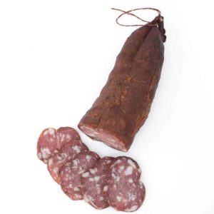 Saucisson sec fumé à l'ancienne. Vente en direct de la salaison familiale. Charcuterie artisanale, saucisson, saucisse, diot, jambon, de Haute-Savoie & viande de qualité supérieure en ligne.